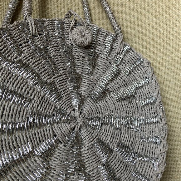 Silver Straw Circle Bag - Picture 3 of 10